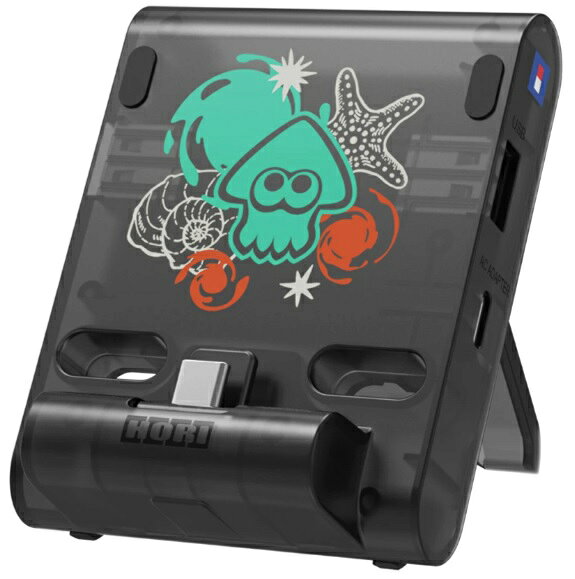 【新品】ホリ スプラトゥーン レイダース テーブルモード専用 ポータブルUSBハブスタンド 2ポート for Nintendo Switch 2