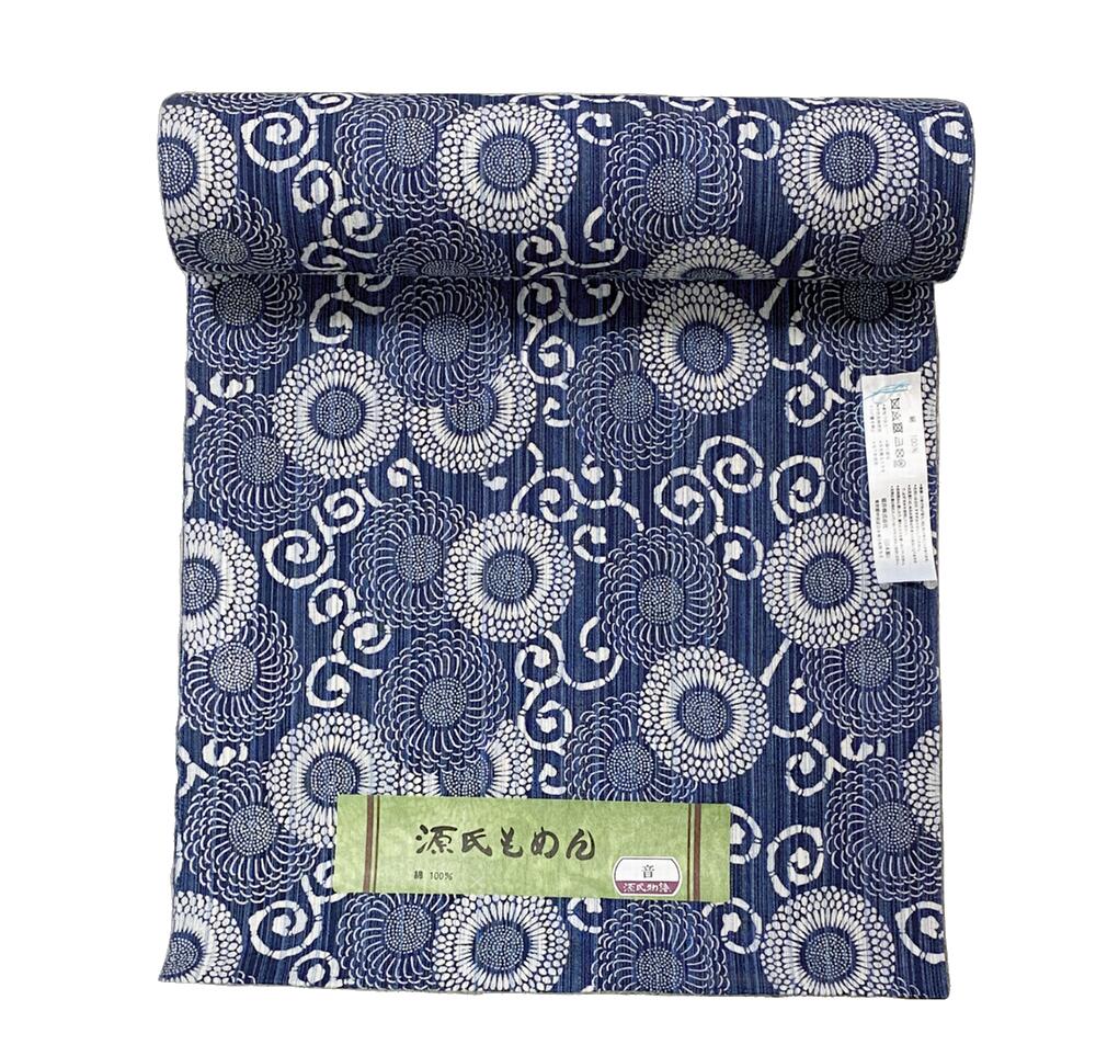 本格的な浴衣をお探しの方に◎ 源氏物語浴衣 No.14985 染ゆかた 東京本染め ゆかた 素材綿100％ 未仕立て 巾約38cm 長さ約12m以上 本染め 浴衣 ゆかた 注染 レディース浴衣未仕立て 反物 仕立て練習用 【日本製品】【仙臺屋このみきものと帯】