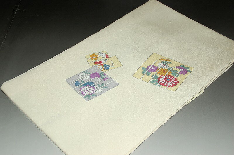 お洒落染め名古屋帯−No.786（仕立て上がり・正絹・袷用帯）【送料無料】