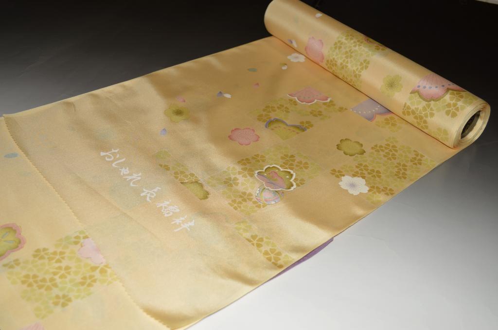 乐天商城 - 「恋じゅばん」京友禅色襦袢-No.2499おしゃれ着襦袢に◎羽裏に◎長さ13.5メートル・巾37.5センチ）【正絹素材・送料無料】【キモノ仙臺屋このみ色襦袢】