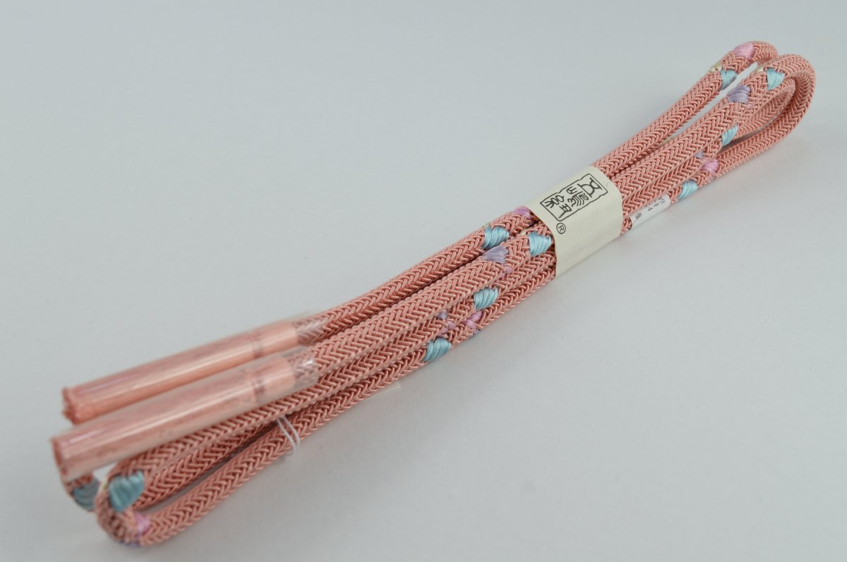 五嶋紐帯締め（お洒落着・お茶会向き）No.2788「五嶋紐」謹製の伝統工芸品江戸組紐小紋　紬　色無地　江戸小紋おしゃれ着　名古屋帯　お茶会　お出掛け袷衣タイプ【送料無料】【日本製品】◎ポスト投函 クリックポスト