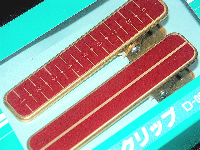 キモノクリップ赤色No.002（サイズ・特大）2個セット【キ