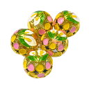 【日本製】【特選蓬莱鈴】かわいい花鈴根付けストラップ 水芭蕉鈴(小)ピンク色-No.170 四季折々の花鈴・日本製品 全長約11センチ・鈴直径約1.5cm大願成...