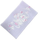 さくら柄刺繍半襟 絹交織 No.3092 薄紫色 日本製 色刺繍半襟 アセテート55% 絹5% レーヨン40% PPパッケージ 生地しっかり はんえり 半襟 半衿 入学式 卒業式 振り袖 振袖 結婚式 お茶会カジュアル系統におすすめの品物です 練習用に 【キモノ仙臺屋の和装小物特集】