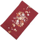 さくら柄刺繍半襟 絹交織 No.3097 赤色 日本製 色刺繍半襟 アセテート55% 絹5% レーヨン40% PPパッケージ 生地しっかり はんえり 半襟 半衿 入学式 卒業式 振り袖 振袖 結婚式 お茶会カジュアル系統におすすめの品物です 練習用に 【キモノ仙臺屋の和装小物特集】