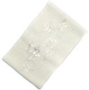 お洒落向き絽の夏用 花柄刺繍半襟 洗える素材 No.3308 薄ベージュ色 日本製 色刺繍半襟 ポリエステル100% はんえり 半襟 半衿 お茶会カジュアル系統におすすめの品物です 練習用に 半衿夏 絽 夏用 女物【キモノ仙臺屋の和装小物特集】】