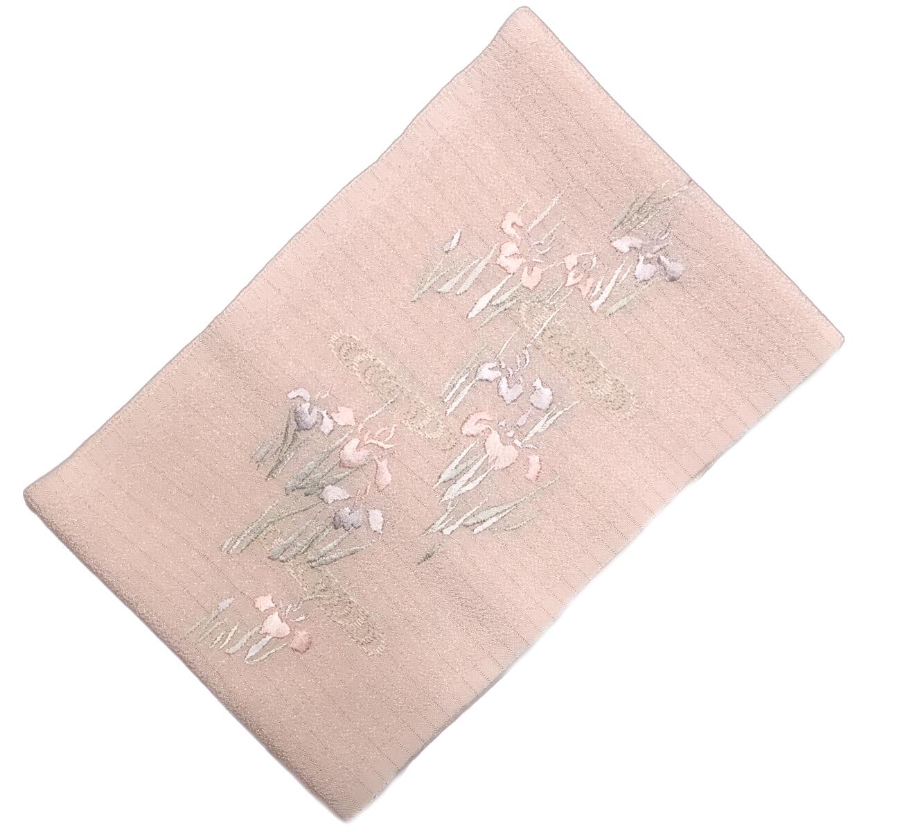 お洒落向き絽の夏用 花柄刺繍半襟 洗える素材 No.3309 ポリエステル ピンク色 日本製 色刺繍半襟 ポリエステル100％ はんえり 半襟 半衿 お茶会カジュアル系統におすすめの品物です 練習用に 半衿夏 絽 夏用 女物【キモノ仙臺屋の和装小物特集】】