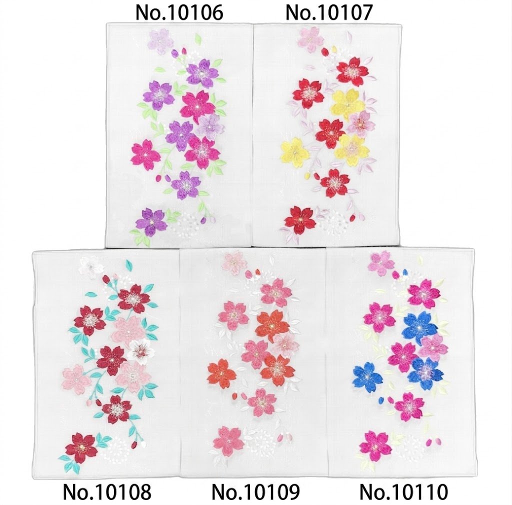 　　No.10106 No.10107 No.10108 No.10109 No.10110 ポリエステル 100％ 刺繍　：レーヨン糸 生地：日本 商品説明 晴れの日の装いを、ワンランク上の美しさへ。 正絹ならではの上品な艶とやわらかな風合いが、 衿元にさりげない高級感を添えます。 振袖・訪問着・付下げなど幅広いお着物に合わせやすく、 重ねるだけで華やかさがぐっとアップ。 お色替え感覚で印象チェンジも楽しめます。 今だけのお買い得価格でご提供中。 品質にこだわりたい方、初めての重ね衿にもおすすめの一品です。 素材 ポリエステル 100％ 刺繍　レーヨン糸 生地： 日本 着用可能きもの 振袖・訪問着・付下げ 踊り衣装・舞台衣装 関連商品 振り袖礼装向き和装小物コーナー 備考 大シミ、欠陥があった場合 一週間以内のお品の場合のみ返品対応させていただきます。 ※一週間を過ぎた場合は対応できかねます。 ディスプレイ、撮影時のカメラの関係上 画像と実物の色が多少異なる可能性がございます。 ご購入後のお色が異なる等のキャンセルは お断りしておりますので気になる方は ご購入前に必ずご質問ください。