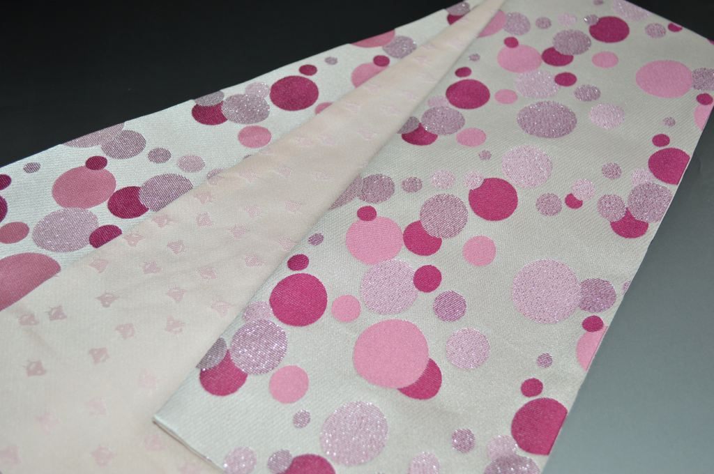 特選お洒落小袋帯-No.3013おりびと（半幅帯・織柄）お洒落着物・ゆかたにも◎日本製・サイズ長さ約390cm巾約16cm品質表示ポリエステル100％日本製【キモノ仙臺屋の和装小物特集】