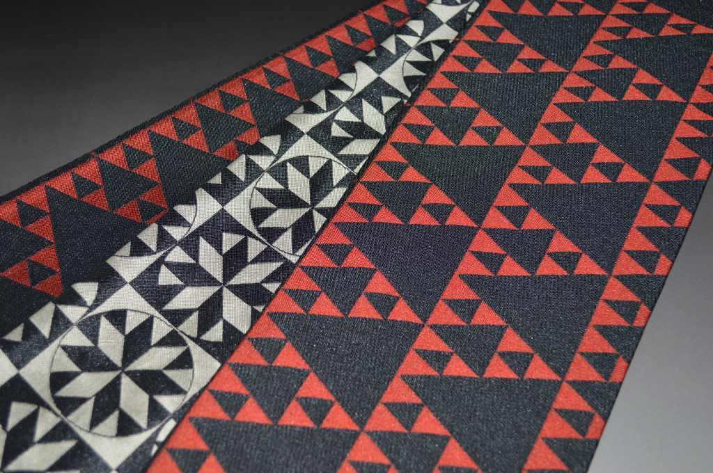 特選お洒落小袋帯-No.3087おりびと（半幅帯・織柄）お洒落着物・ゆかたにも◎日本製・サイズ長さ約390cm巾約16cm品質表示ポリエステル100％日本製【キモノ仙臺屋の和装小物特集】