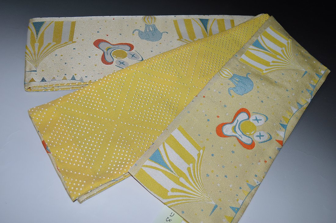 Half-Width Cloth - 特選お洒落小袋帯-No.8015おりびと（半幅帯・織柄）お洒落着物・ゆかたにも◎日本製・サイズ長さ約390cm巾約16cm品質表示ポリエステル100％日本製【キモノ仙臺屋の和装小物特集】