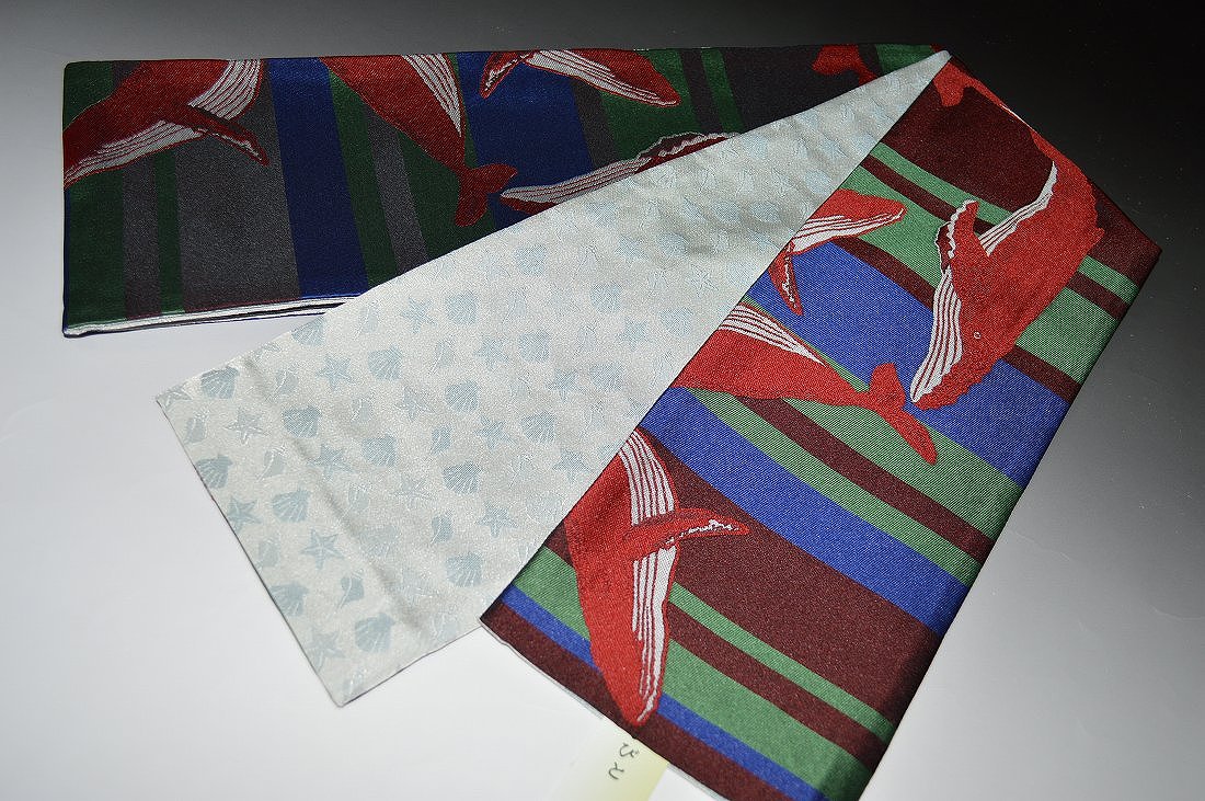 Half-Width Cloth - 特選お洒落小袋帯-No.8036おりびと（半幅帯・織柄）お洒落着物・ゆかたにも◎日本製・サイズ長さ約390cm巾約16cm品質表示ポリエステル100％日本製【キモノ仙臺屋の和装小物特集】