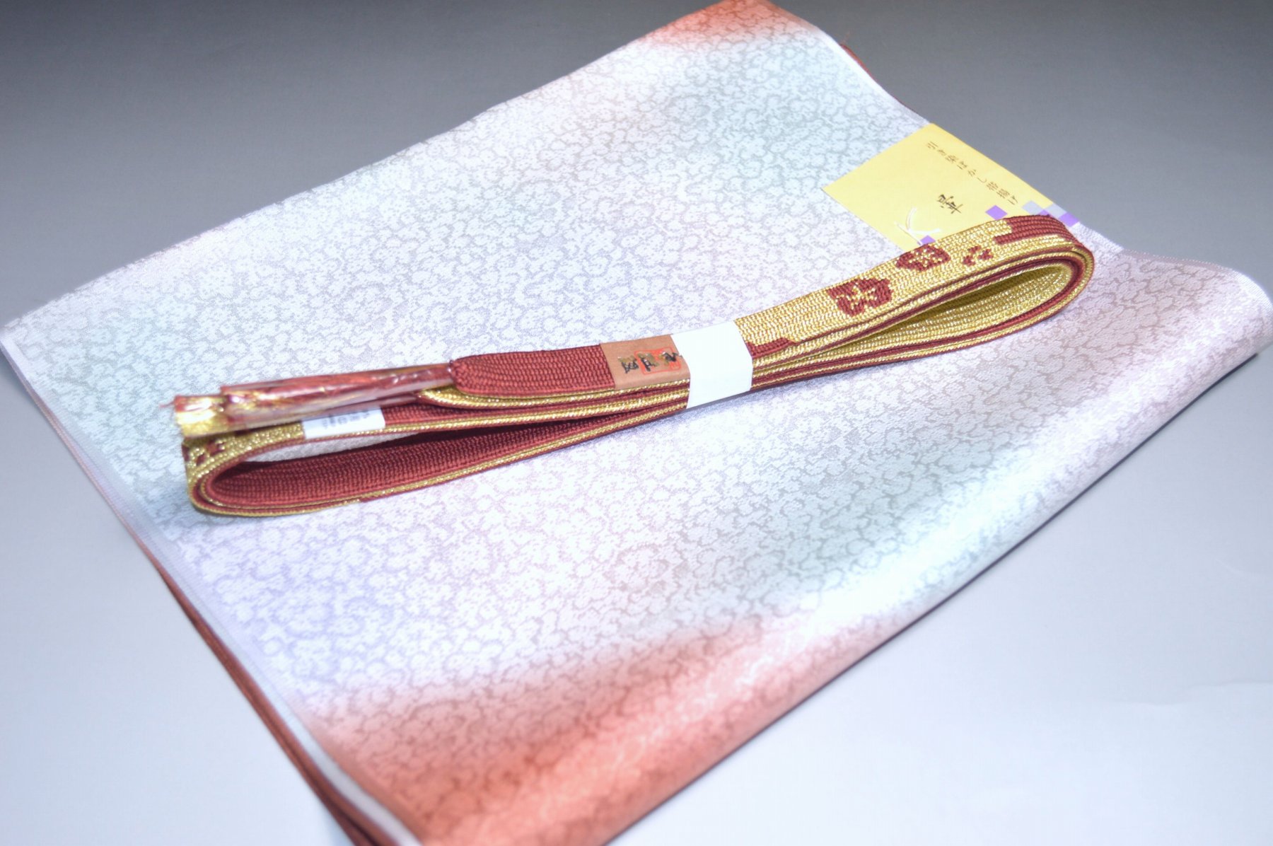 【送料無料】正装用お洒落にオススメ 帯締め帯揚げセット No.24091帯揚げ地色 茶色系統 正絹 並尺 平組..