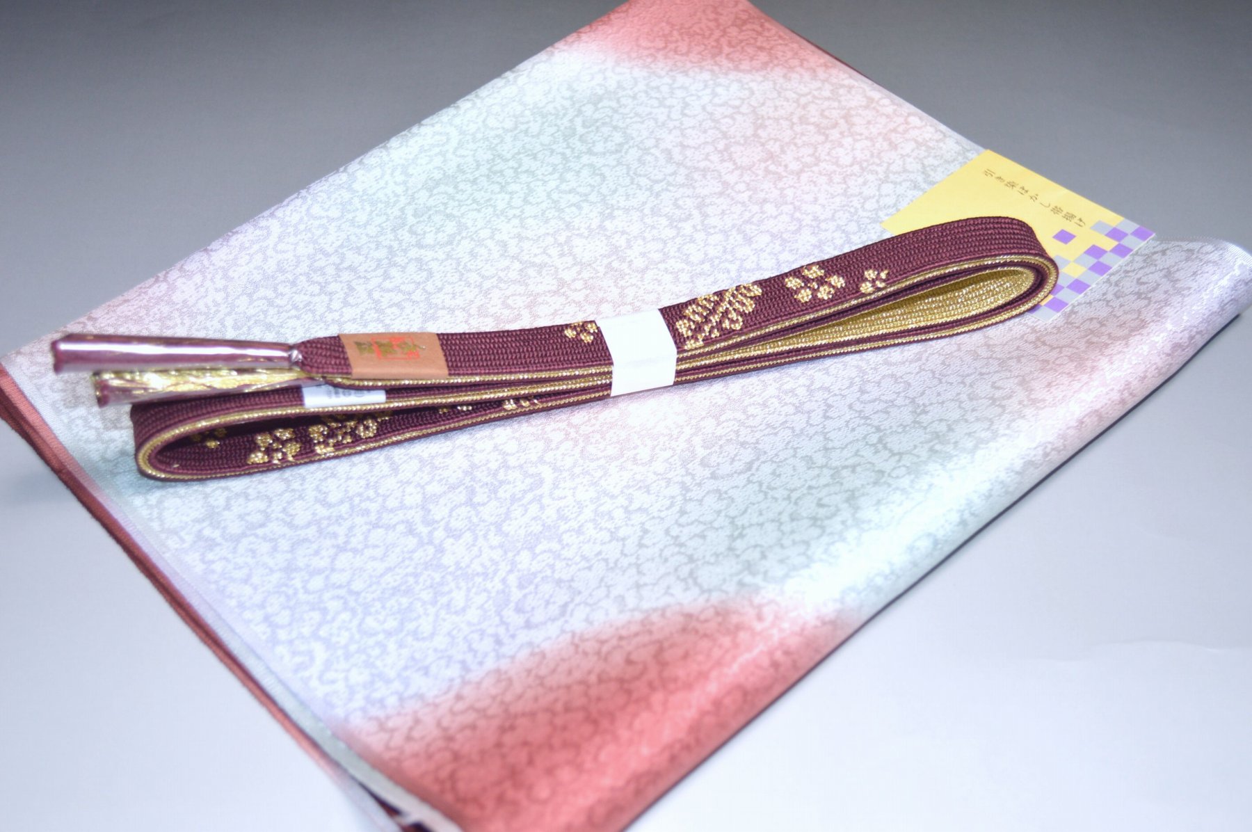 【送料無料】正装用お洒落にオススメ 帯締め帯揚げセット No.24094帯揚げ地色 小豆色 あずきいろ系統 ..