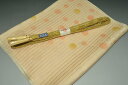 【送料無料】夏物帯締め帯揚げセット No.23125帯揚げ地色 雄黄(ゆうおう)色系統 正絹素材 並尺 夏物 夏のお洒落きものに◎ うすもの 単衣用にオススメ ...