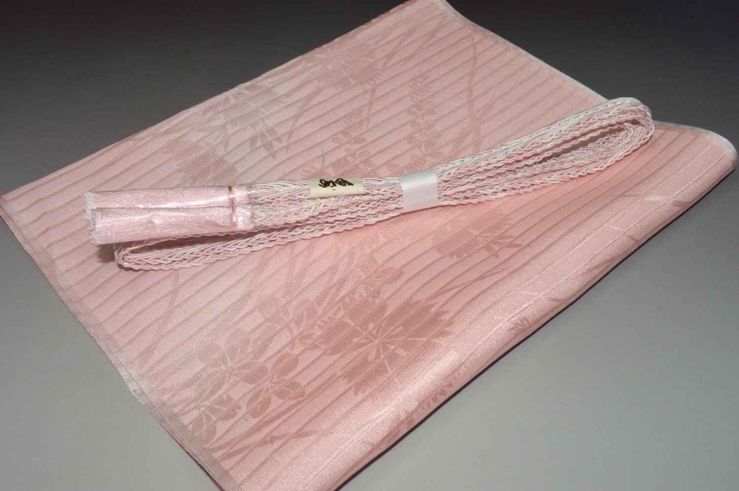 【送料無料】夏物帯締め帯揚げセット No.23371帯揚げ地色 甘草（かんぞう）色系統 正絹素材 並尺 夏物 夏のお洒落きものに◎ うすもの 単衣用にオススメ 色無地 つむぎなどに◎ お稽古 普段着 お茶会 お食事会 紬 訪問着 江戸小紋 色無地 付下げキモノ 仙臺屋の和装小物特集