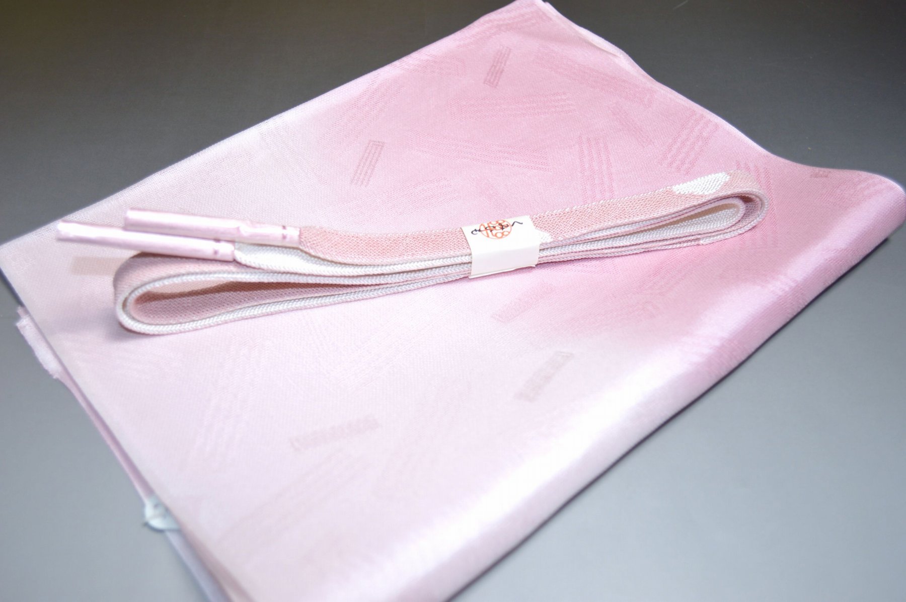 【送料無料】うすもの・単衣正装用にも◎紗帯締め紗帯揚げセット No.25528帯揚げ地色 山茶花（さざんか..