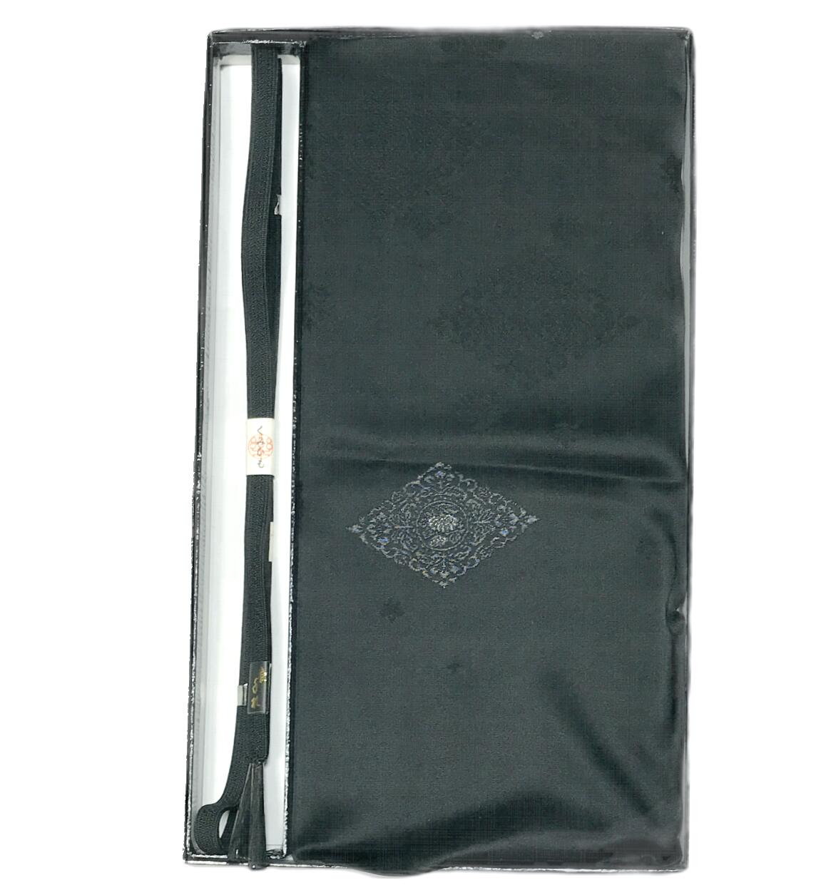 喪服用正絹帯締め帯揚げセット箱入り...