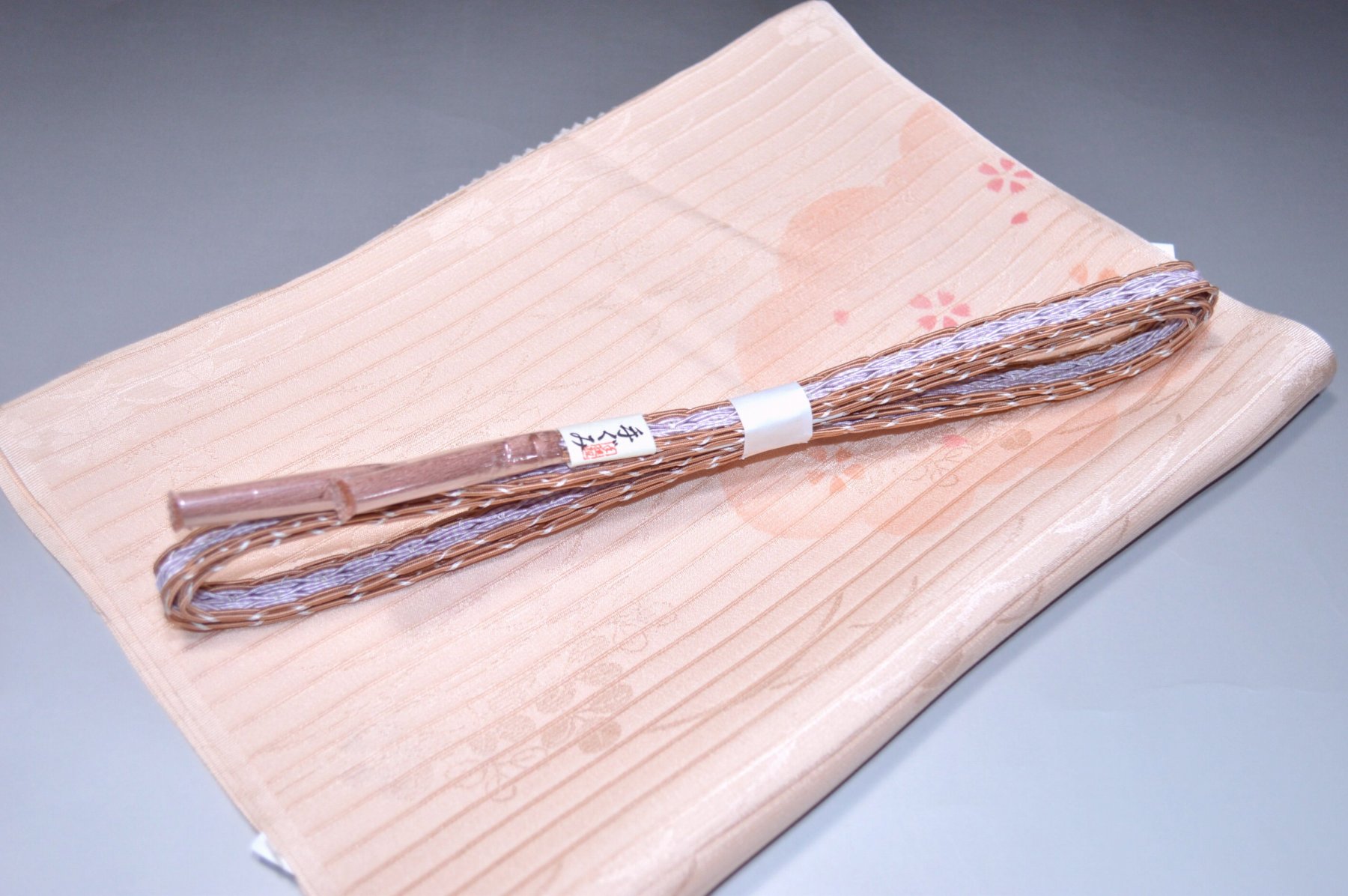 【送料無料】夏物 レース帯締め 絽帯揚げセット No.26019帯揚げ地色 薄卵系 正絹素材 並尺 夏物 夏のお洒落きものに◎ うすもの 単衣用にオススメ 色無地 つむぎなどに◎ お稽古 普段着 お食事会 紬 訪問着 江戸小紋 色無地 付下げキモノ 仙臺屋の和装小物特集