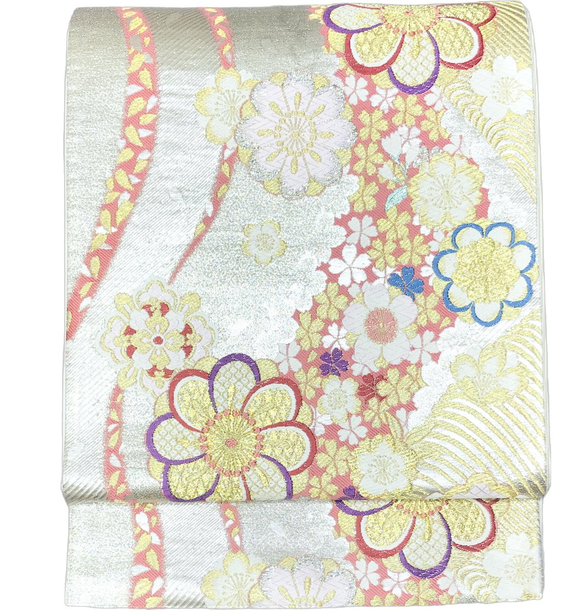 　　品物に ついて 貸衣装などで使われていた 使用頻度の低い リユース袋帯です。 すでにお仕立て上がっています。 保管臭や使用感のない 程度の良いリユース品です。 ママ振りリニューアルにも おすすめの品物です。 素材 本体絹100％ （金糸・銀糸除く） サイズ 巾30.5cm 長さ430cmから440cm 利用可能 きもの 振り袖におすすめの袋帯です。 その他、色無地・訪問着などにも おすすめの品物です。 関連商品 リユース振り袖袋帯コーナー 備考 ※大シミ等、重大な欠陥があった場合 一週間以内のお品の場合のみ返品対応させていただきます。 （ただし一週間を過ぎた場合は対応できかねます） ディスプレイ、撮影時のカメラの関係上 画像と実物の色が多少異なる可能性がございます。 ご購入後のお色が異なる等のキャンセルは お断りしておりますので気になる方はご購入前に必ずご質問ください。