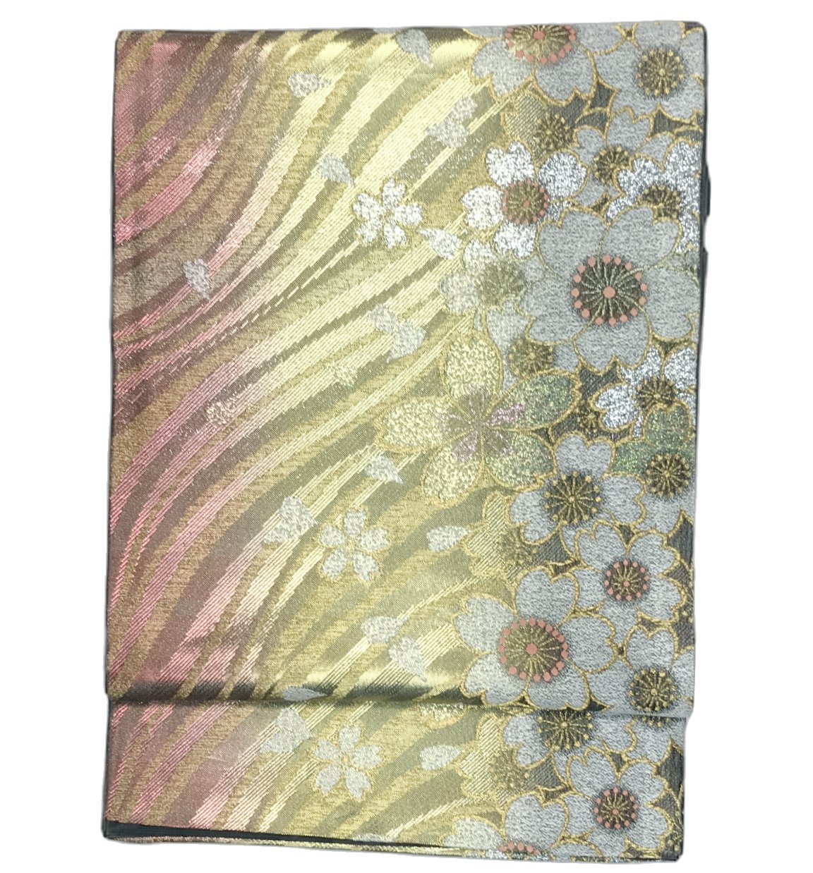 　　品物に ついて 貸衣装などで使われていた 使用頻度の低い リユース袋帯です。 すでにお仕立て上がっています。 保管臭や使用感のない 程度の良いリユース品です。 ママ振りリニューアルにも おすすめの品物です。 素材 本体絹100％ （金糸・銀糸除く） サイズ 巾30.5cm 長さ430cmから440cm 利用可能 きもの 振り袖におすすめの袋帯です。 その他、色無地・訪問着などにも おすすめの品物です。 関連商品 リユース振り袖袋帯コーナー 備考 ※大シミ等、重大な欠陥があった場合 一週間以内のお品の場合のみ返品対応させていただきます。 （ただし一週間を過ぎた場合は対応できかねます） ディスプレイ、撮影時のカメラの関係上 画像と実物の色が多少異なる可能性がございます。 ご購入後のお色が異なる等のキャンセルは お断りしておりますので気になる方はご購入前に必ずご質問ください。