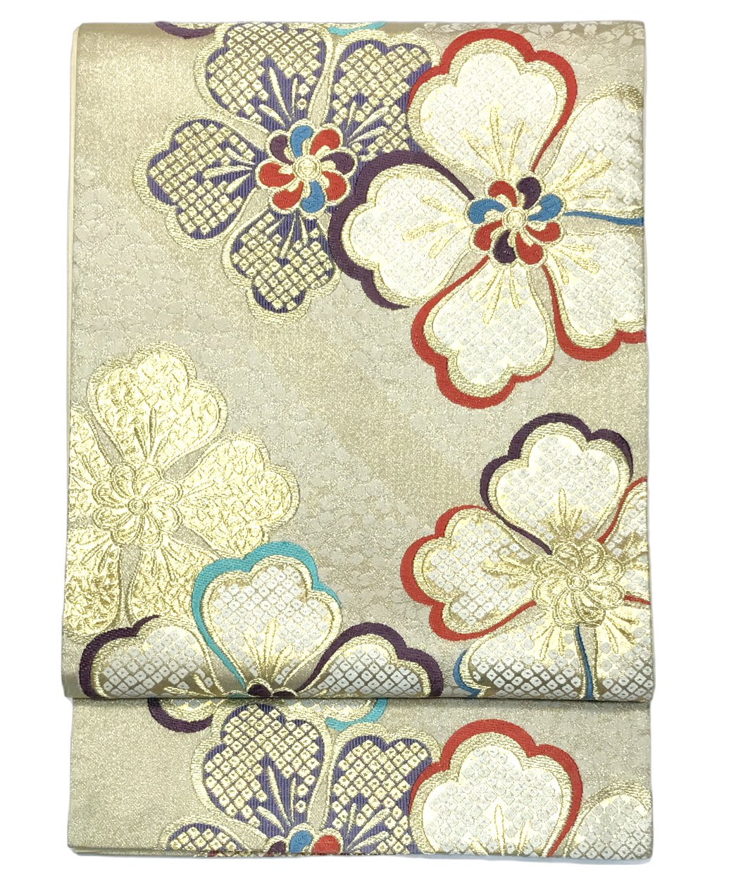 　　品物に ついて 貸衣装などで使われていた 使用頻度の低い リユース袋帯です。 すでにお仕立て上がっています。 保管臭や使用感のない 程度の良いリユース品です。 ママ振りリニューアルにも おすすめの品物です。 素材 本体絹100％ （金糸・銀糸除く） サイズ 巾30.5cm 長さ430cmから440cm 利用可能 きもの 振り袖におすすめの袋帯です。 その他、色無地・訪問着などにも おすすめの品物です。 関連商品 リユース振り袖袋帯コーナー 備考 ※大シミ等、重大な欠陥があった場合 一週間以内のお品の場合のみ返品対応させていただきます。 （ただし一週間を過ぎた場合は対応できかねます） ディスプレイ、撮影時のカメラの関係上 画像と実物の色が多少異なる可能性がございます。 ご購入後のお色が異なる等のキャンセルは お断りしておりますので気になる方はご購入前に必ずご質問ください。