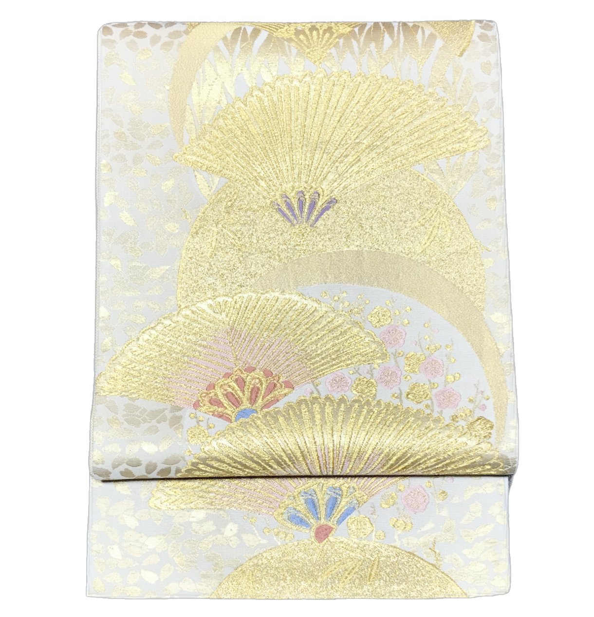 Rakuten - 振り袖向き袋帯 貸衣装使用の中古袋帯 No.194 ママ振袖リニューアルにオススメ 使用頻度の低いリユース品 お仕立て上がり品 USED袋帯 中古帯 リサイクル品 貸衣装使用リユース品（長さ430cmから440cm）【しみ汚れ有り】【手芸にもオススメ】【中古】【リサイクル袋帯】