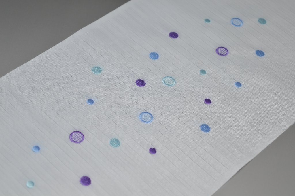 【送料無料】水玉模様のかわいい絽刺繍半襟（No.2621〜No.2630）ポリエステル100% 結婚式 晴れ着 舞台 単衣　薄物　盛夏 ポスト投函で送料無料【キモノ仙臺屋の和装小物特集】 sendaiya2-10053055 キモノ 仙臺屋 2号店 サンプル画像3