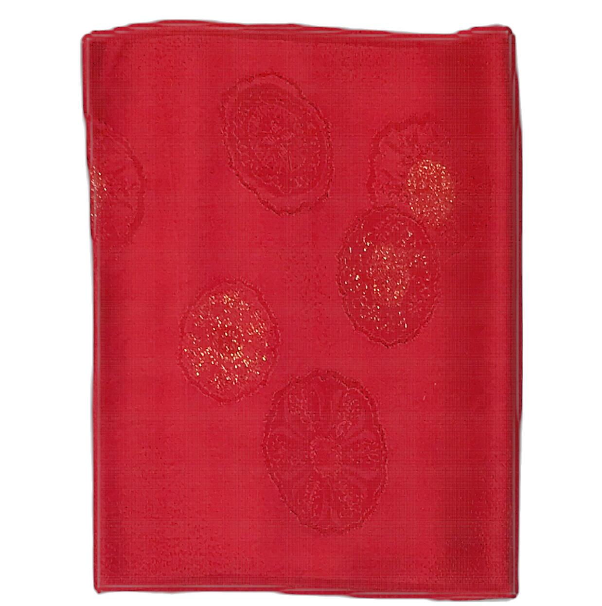 晴れ着向き 花柄帯揚げ正絹 赤色 No.3808 振り袖向き帯揚げ お洒落用にもオススメ 全長175cm幅29cm 日本製 帯あげ 絹100％ 正絹素材 成人式 振袖 振り袖 7歳祝い着 13歳祝い着 踊り帯締め 晴れ着【キモノ仙臺屋の和装小物特集】