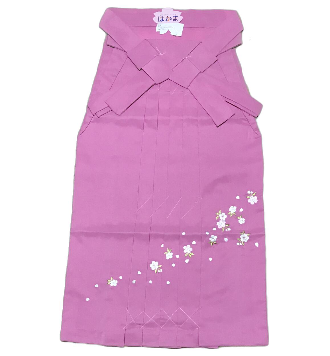 乐天商城 - 女性袴 卒業式 行灯袴（刺繍入り）定番袴♪ ピンク色 No.836～No.840 SS S M L LL 袴 生地しっかり ポリエステル素材 二尺袖 卒業式 成人式 謝恩会 結婚式 はかま 袴レディース 女性 婦人 女物 2尺袖小学生