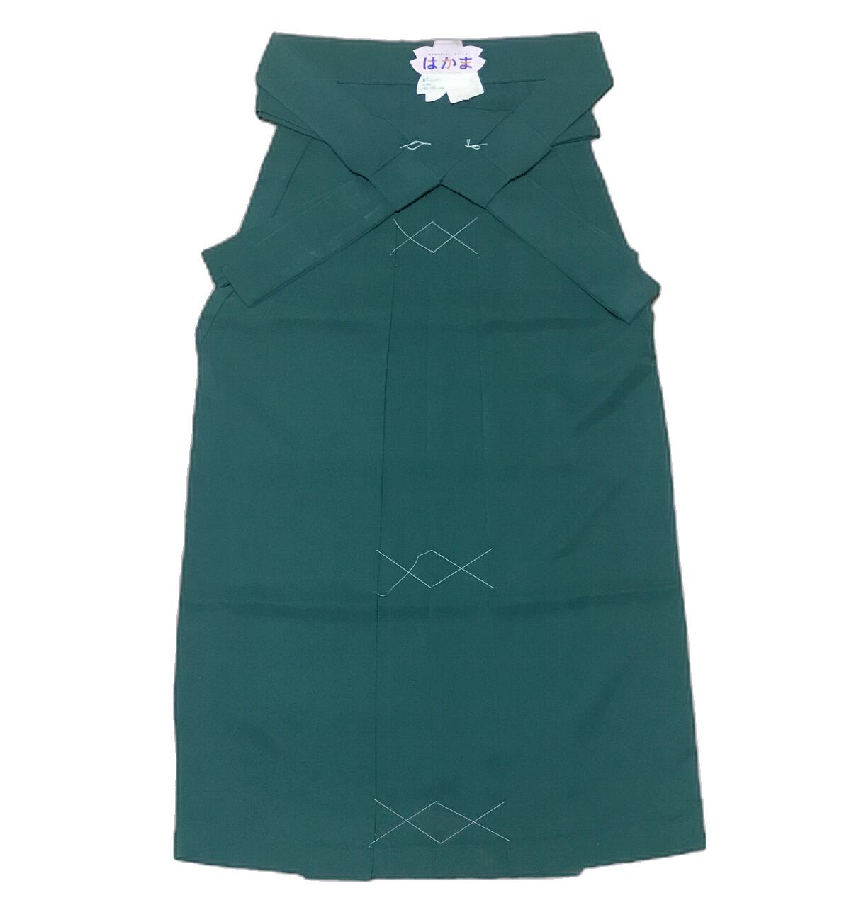 女性袴 卒業式 行灯袴（無地）定番袴♪ 緑色 No.856～No.860 SS S M L LL 袴 生地しっかり ポリエステル素材 二尺袖 卒業式 成人式 謝恩会 結婚式 はかま 袴レディース 女性 婦人 女物 2尺袖 小学生
