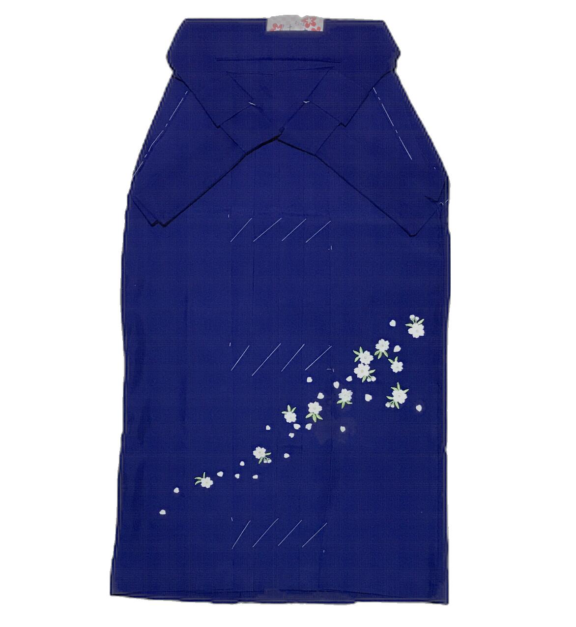 女性袴 卒業式 行灯袴（無地刺繍入り）定番袴♪ 紺色 No.931～No.935 花柄 SS S M L LL 袴 生地しっかり..