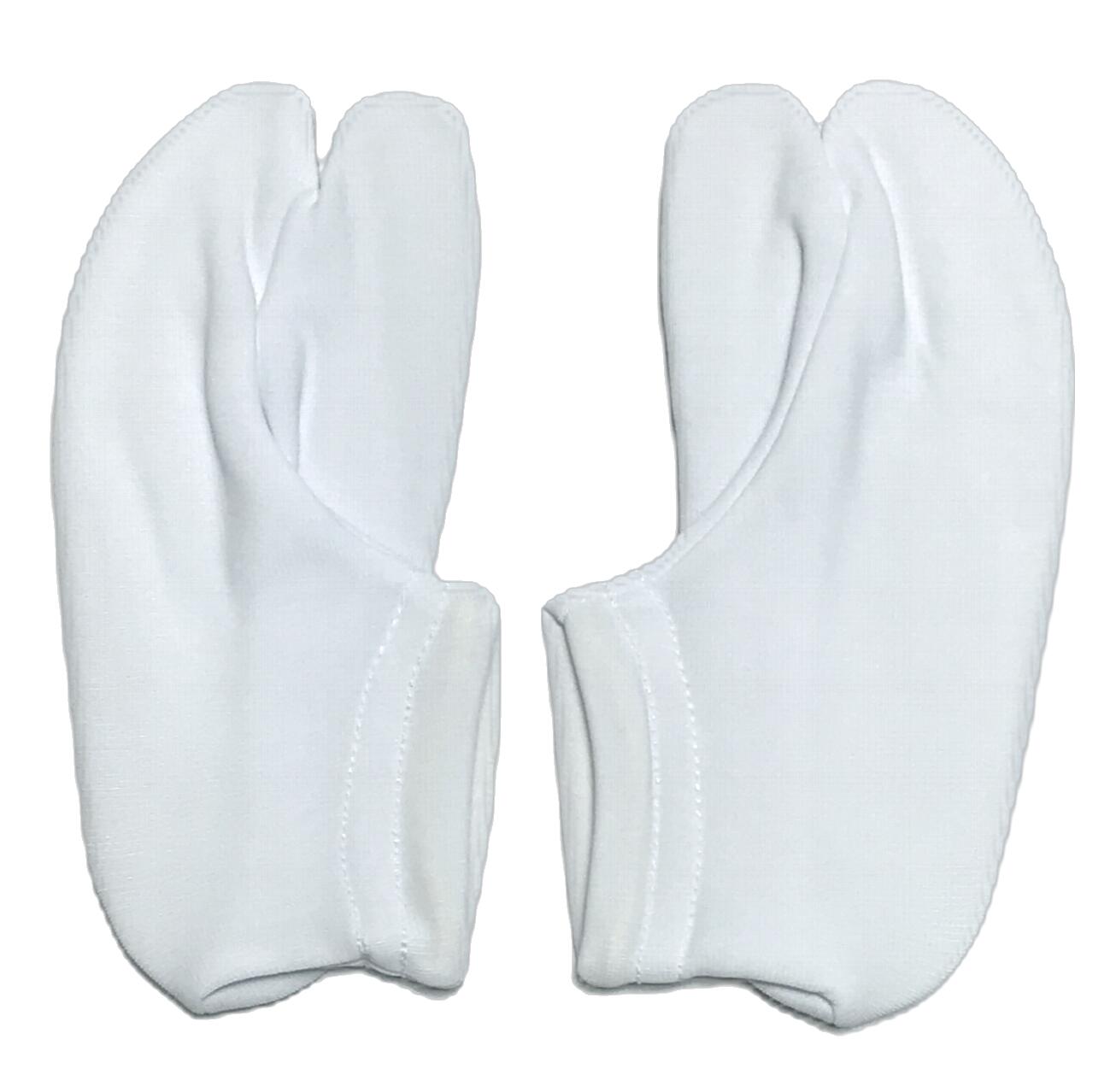 限定特価品 【少々ヤケあり】お子様ストレッチ足袋 ゴム口タイプ 白色 滑り止め付...