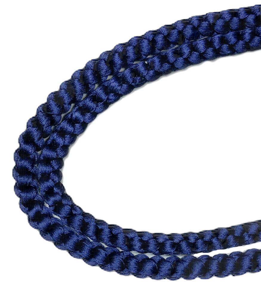 男物丸組羽織紐 正絹 紺色系統S管なし（長さ約35センチ以上・房含む） メーカー長期在庫の訳あり No.3168 メンズ 絹100％ 普段着向き 和装小物 着付け小物 通年用【男羽織】【男物アンサンブル】普段着 おしゃれ着 便利な和装小物 羽織【キモノ仙臺屋の和装小物特集】