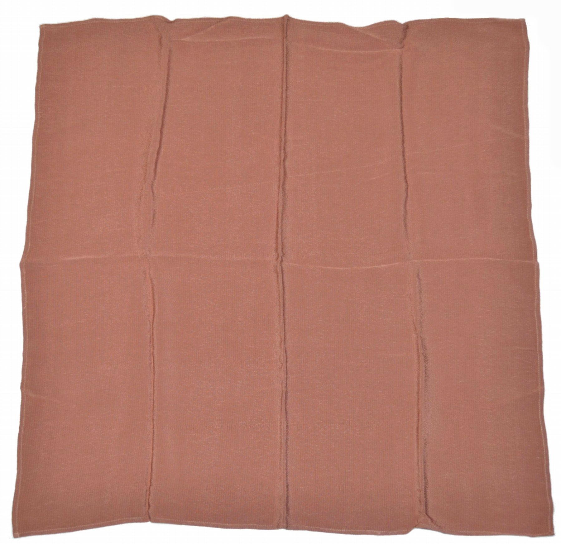 ちりめん風呂敷 大判 レーヨン 100％ No.426 茶色 サイズ約70cm×約70cm 無地 ふ ...