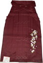 袴刺繍入 女の子 No.806-001 3Sサイズ 紐下寸法80cm 適応身長約133〜143cm エンジ色系 臙脂色 中仕切りのない行灯袴(あんどんはかま) ...