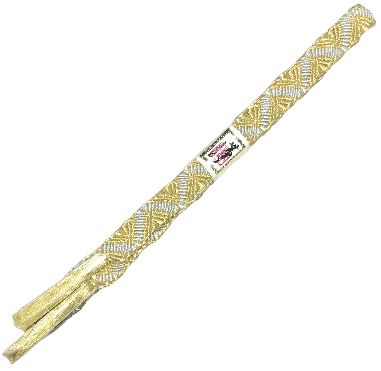 Rakuten - 礼装用 金糸入り平組帯締めNo.2644 金 銀 ゴールド シルバー 並尺 日本製 フォーマル 絹100% 正絹 絹素材 留め袖 留袖 色留袖 訪問着 附下げ 帯〆 シルク 豪華で品格のある帯締め【キモノ仙臺屋の和装小物特集】