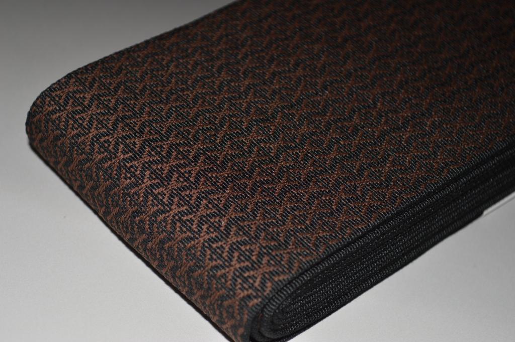 米沢織お洒落な角帯−No.2067〔日本製・綿60％ポリ40％〕（宝来織　9.5センチ・約410センチ）【キモノ仙臺屋の和装小物特集】