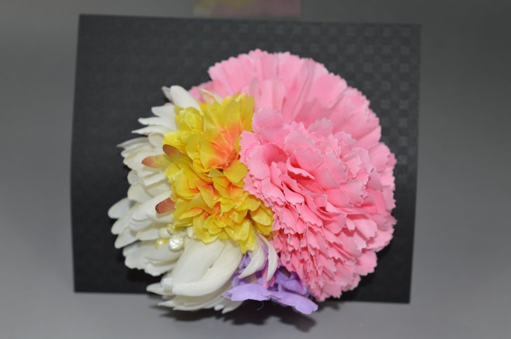 かわいいフラワー髪飾りNo.2002箱壊れ等あり・アウトレット品【キモノ仙臺屋の和装小物特集】【ゆかた髪飾り】【卒業式髪飾り】【限定特価品】【成人式髪飾り】