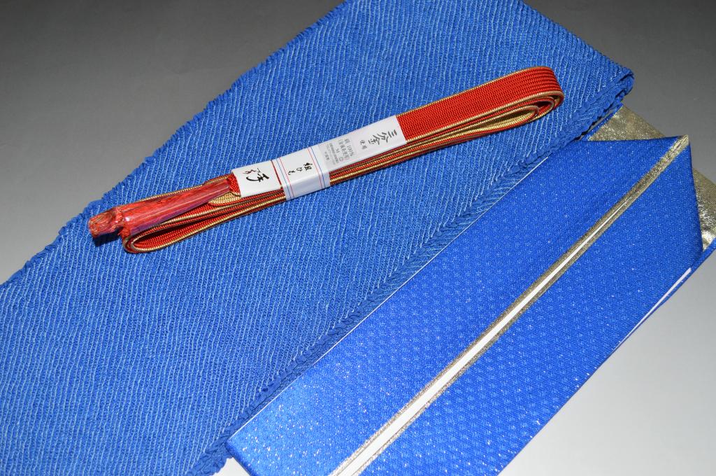 振り袖礼装用3点セットNo.11184古典のオススメ三分金平組帯締め帯締め・帯揚げ・重ね衿セット正絹素材・振り袖にオススメ【キモノ仙臺屋の和装小物特集】