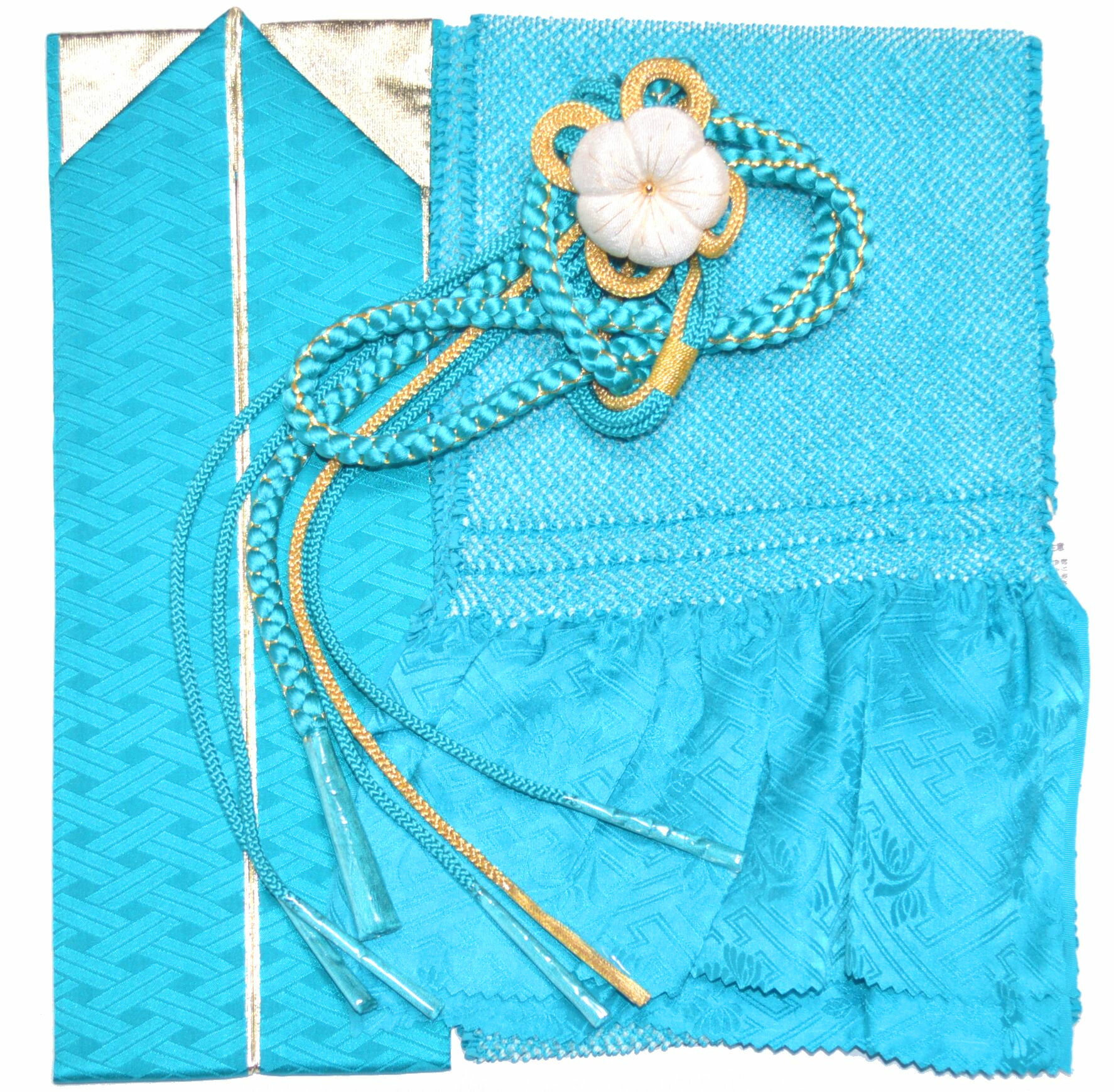 楽天市場】振袖用帯揚げ水色の通販