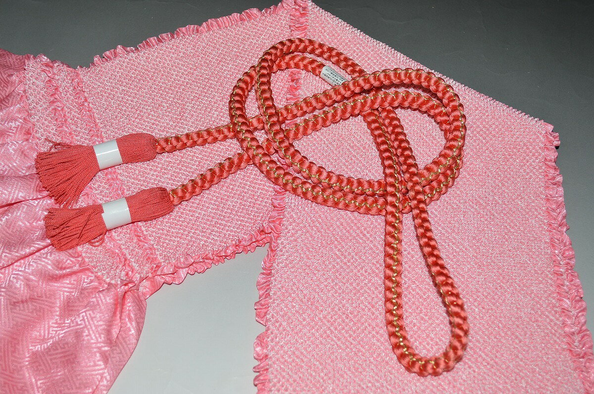 振り袖礼装用セット-No.16510お買い得品・帯締め・帯揚げ2点セット正絹帯締め・ポリエステル帯揚げ・振り袖にオススメ【成人式】【お稽古】【舞台】【踊り】【キモノ仙臺屋の帯締め帯揚げセット】