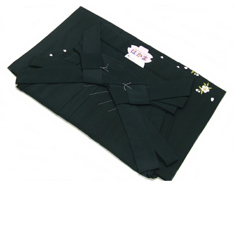 女性用刺繍入り袴(卒業式)No.003-c(深緑)-95