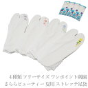 さららビューティー2 夏用 ストレッチ足袋 白色(足袋 夏足袋 東レ 女性用 口ゴム コハゼ無し/伸びる足袋/フリーサイズ/ワンポイント刺繍)【メール便(ゆうパケット)OK】メール便送料無料