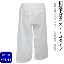 ステテコ すててこ メンズ 和装下着 綿100% 吸汗速乾 夏用 肌着 楊柳 涼しい M/L/LLサイズ【浴衣・着物・作務衣に最適】【メール便(ゆうパケット)O...