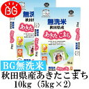 お米 BG無洗米 10kg(5kg×2） 秋田県産あきたこまち 令和元年産