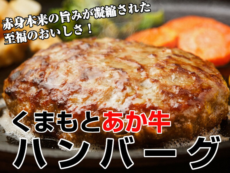 あか牛 熊本県産『くまもとあか牛』ハンバーグ6個入り（冷凍）【送料無料】【ギフト】【赤牛】【赤身】【褐毛】【和牛】【国産和牛】【ご贈答】【おススメの一品】【贈り物】【ご家庭用】【父の日】敬老の日 2