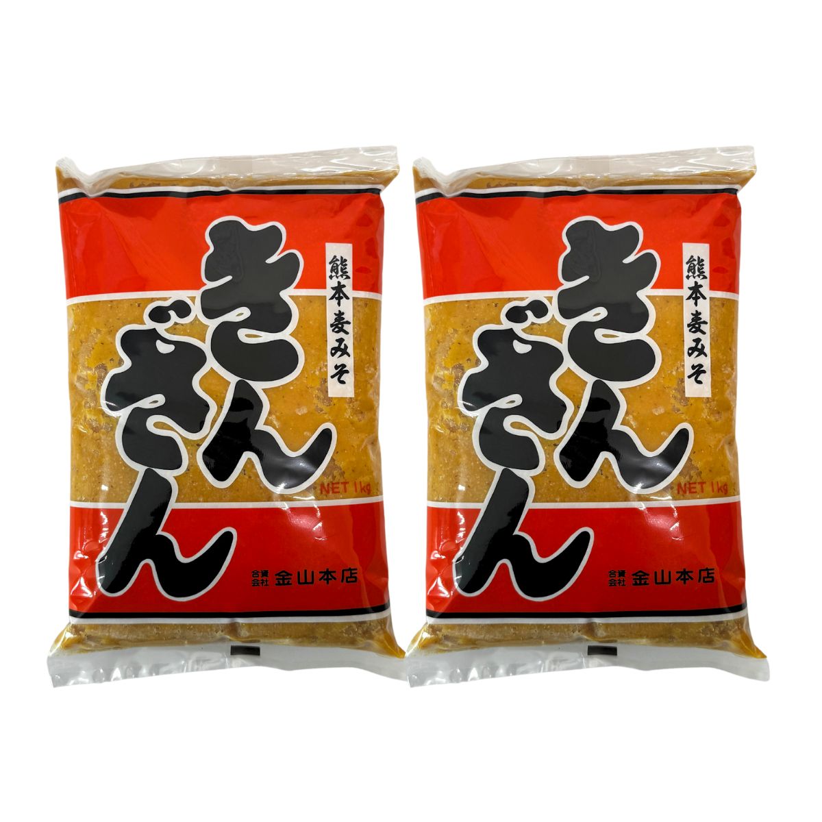 金山本店 きんざんみそ 1kg×2袋入 送料無料 熊本 九州みそ 金山本店 麦みそ 味噌 九州味噌 九州 味噌汁..
