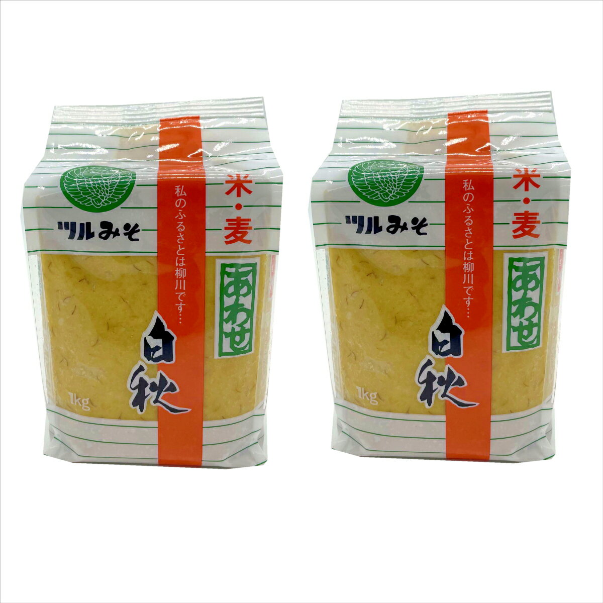 鶴味噌 白秋みそ 1kg×2袋入 送料無料 福岡 柳川 調味料 鶴みそ 九州みそ 鶴みそ 鶴味噌醸造 ツルみそ 白秋 合わせみそ 国産 味噌 九州味噌 九州 米麦合わせみそ 国産 柳川みそ 大牟田 大川 ツルみそ白秋 はくしゅう