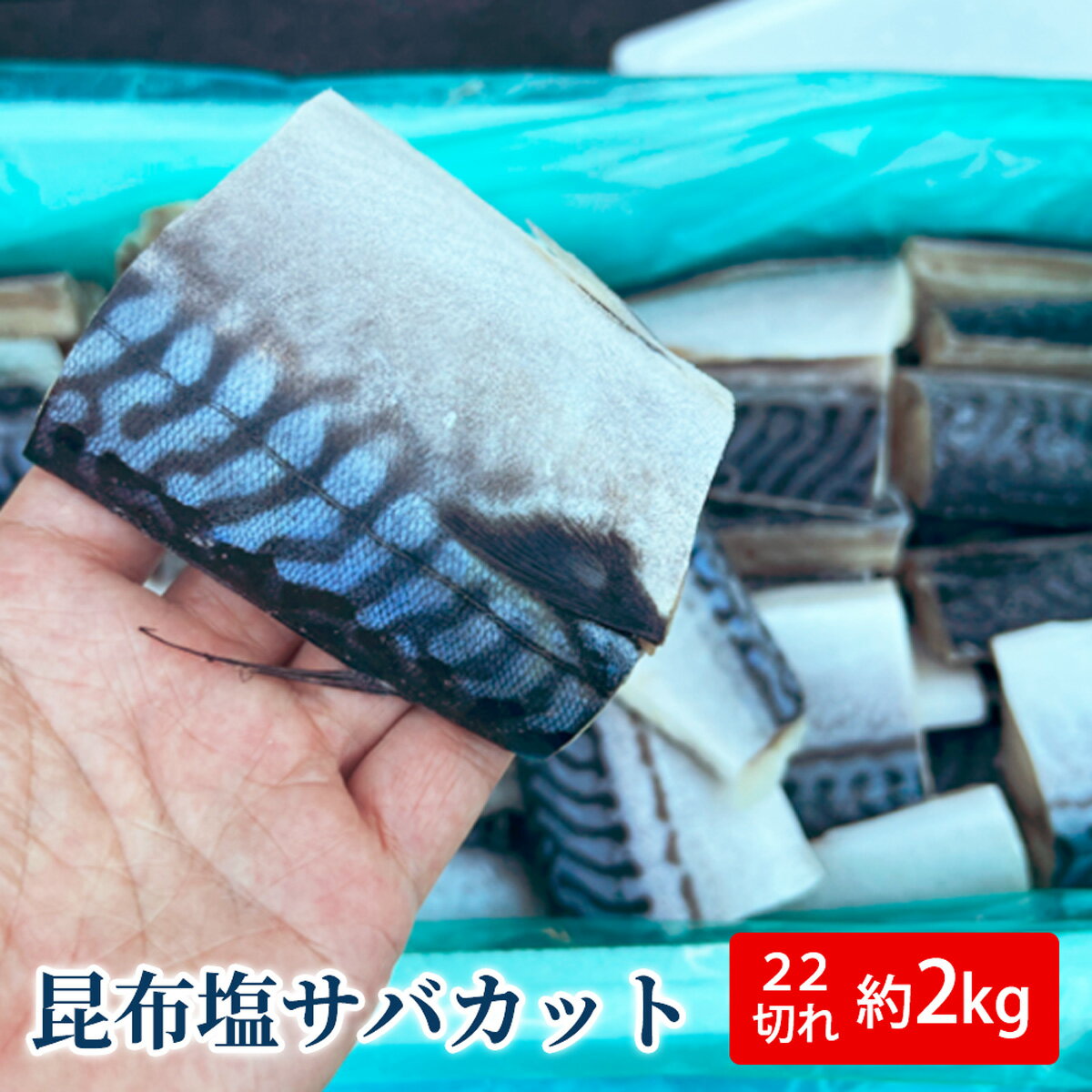 商品詳細 名称 昆布塩サバカット 産地名 ノルウェー産 内容量 約2kg/22切入り サイズ 5kg入りの26枚型を2つ切りにカットした特大サイズ 賞味期限 解凍後5日 配送方法 冷凍便 保存方法 冷凍 解凍後は5日以内にお召し上がりください 原材料名 鯖（ノルウェー産）、食塩、昆布エキス「鮮ど市場他のラインナップはこちら♪